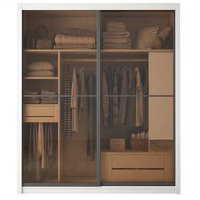 CLOTHES CABINET Storage Big Closet Cupboard Simple
