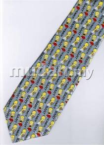 The Simpsons Homer Jay Bart Small Cartoon Neck Tie