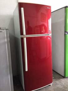 Samsung Red 2 doors fridge Peti Sejuk Ais