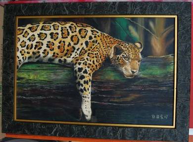 Oil Painting of Leopard
