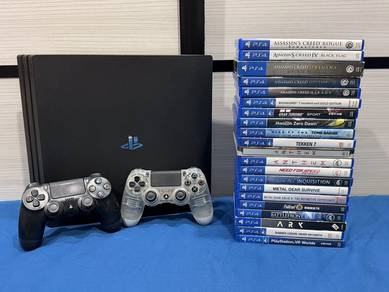 PS4 Pro 1TB + PSVR + 21 Games Full Bundle(Nego)