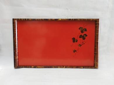 Cherry Bark Work Luxury Tray Corner Basin Natural