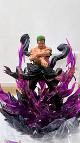 WTS One Piece ZORO Statue (Purple Haki Aura)