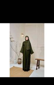 Abayafyqamustafa.co preloved in Olive green 