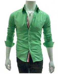 [12.12] KEMEJA HIJAU LENGAN PANJANG GREEN SHiRT