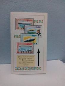 Vintage Germany Reply Postal Card, Zeppelin