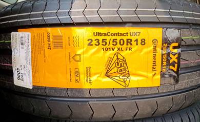 235 50 18 CONTINENTAL UX7 Tayar Tyre New 2025
