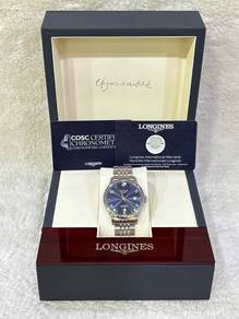 Longines Record Unisex Blue Dial 38.5MM
