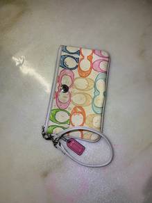 Coach Signature Scribble Wristlet
