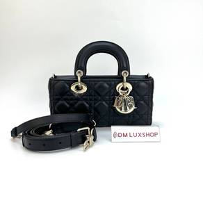 Preloved Dior D-Joy Black Small GHW