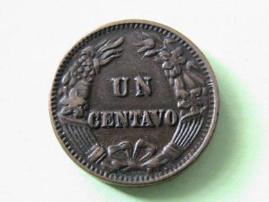 Peru 1 Centavo 1876 [ Kod : A1061]