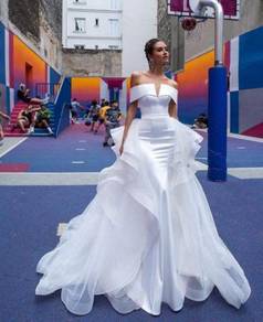 White wedding bridal prom dress gown RB1551