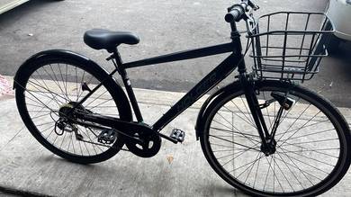 Holger Black City Bicycle with Front Basket