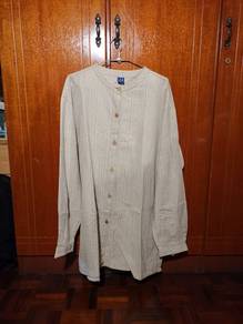Stripe long sleeve blouse shirt vintage retro 条纹长袖
