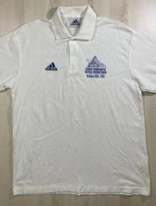 Adidas Shimano Vintage White Collar Tee #D Used