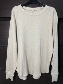 Uniqlo Waffle Knit Long Sleeve Top