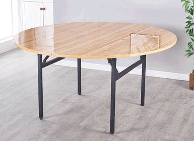 Foldable Round Dining Table Restaurant Meja Bulat