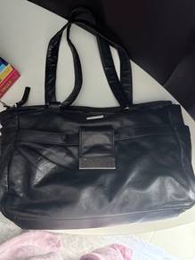 ANNAPELLE Black Leather TOTE bag