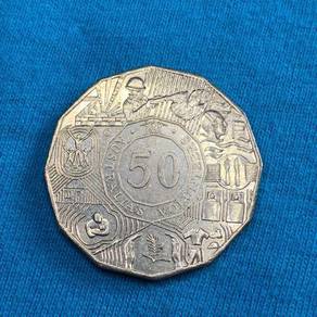 Australia 50 Cents-4th Portrait - Volunteers