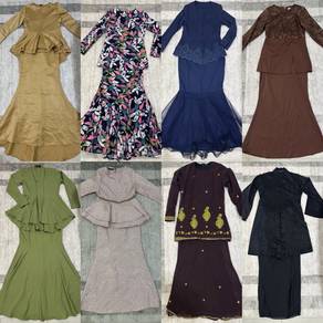 Prelove Baju Kurung Peplum Kebaya Dress