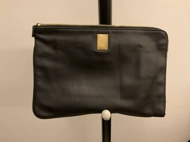 MORGAN LEATHER clutch bag