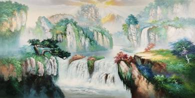 Majestic Horizons II – Signed S.H.W. Oil Landscape