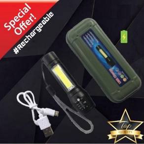 [4 UNIT] USB Rechargeable Mini LED Torchlight