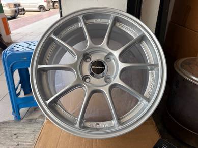 Tc105x 15inch 4x100 silver —Rim baru1-