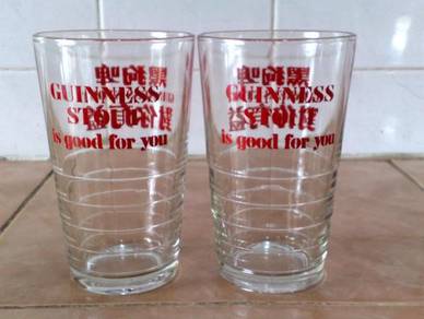 Cawan antique guinness glass cup 2