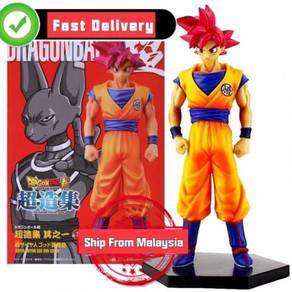 Dragon Ball Z Goku Figure Toy Super Saiyan God Red