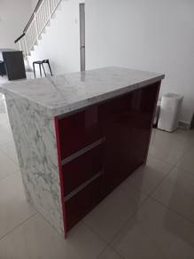 Kitchen cabinet quartz stone tabletop tv cabinet