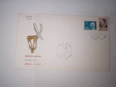 FDC Stamp Turkiye 1987 - Museums Week