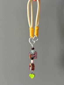 Free- customise alphabet phone or bag keychain