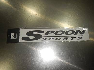 Spoon Sports Logo Sticker Black FL5 FK8 EK9 EG6 DC