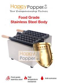 Egg Bubble Waffle Skewers Pastry Machine Electric
