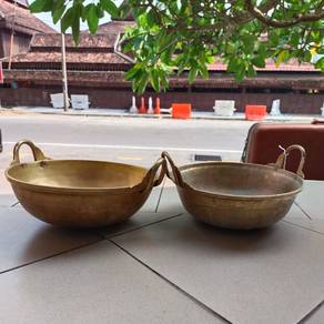 Antique 2Pcs Periuk Kuali Tembaga Vintage Collecti