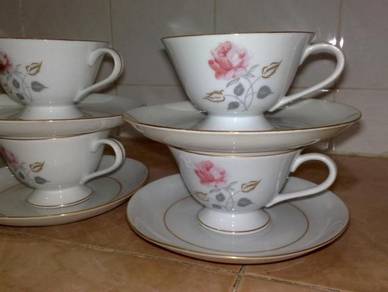 Cawan piring antique seyei porcelain tea set