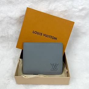 LV SLG Grey Aerogram Multiple Wallet RFID