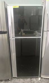 Toshiba Black Peti Ais Refrigerator Fridge Sejuk