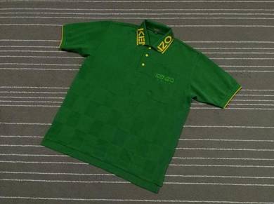 Kenzo golf hijau kuning saiz xl Made in Japan (aut