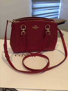 Original COACH Mini Christie Carryall Bag (Red)