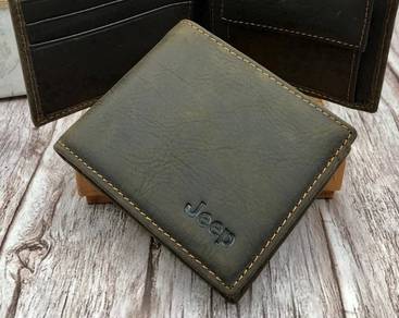 Jeep Genuine Cow Leather Men's Wallet