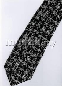 Halloween Radiation Symbol Skull Many Neck Tie