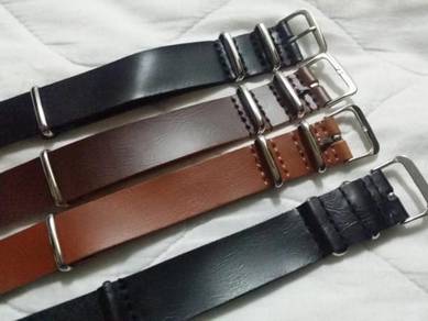 Tali jam Nato leather PU watch