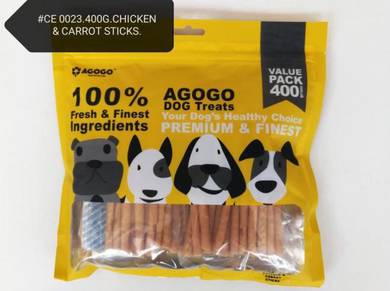 Agogo Chicken Carrot Stick 400gram Dog Treat Snack