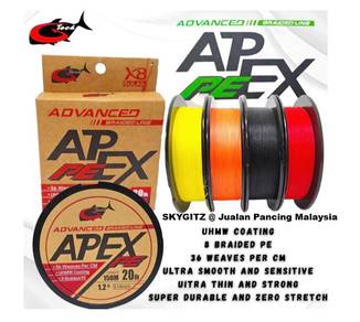 G-tech 8x Apex 150m Pe Braided Fishing Line Tali