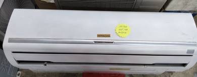 Hitachi 1.0hp  air cond free install (Used)