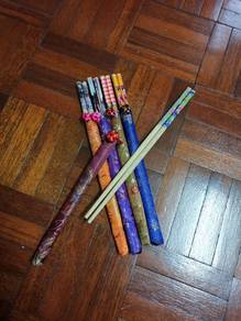 Chinese style design wooden chopstick with cloth b