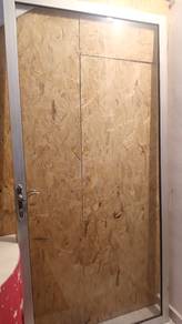 Swing glass door panel