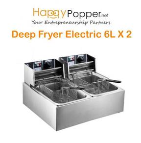 Deep Fryer Electric Double 2 tank 6 liter heavy du